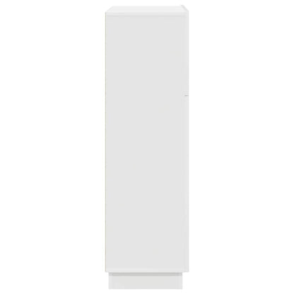 Desk with Shelf White 71.5 x 31.5 x 106.5 cm Engineered Wood