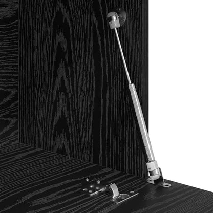 Desk Black Oak 71.5 x 31.5 x 106.5 cm Engineered Wood