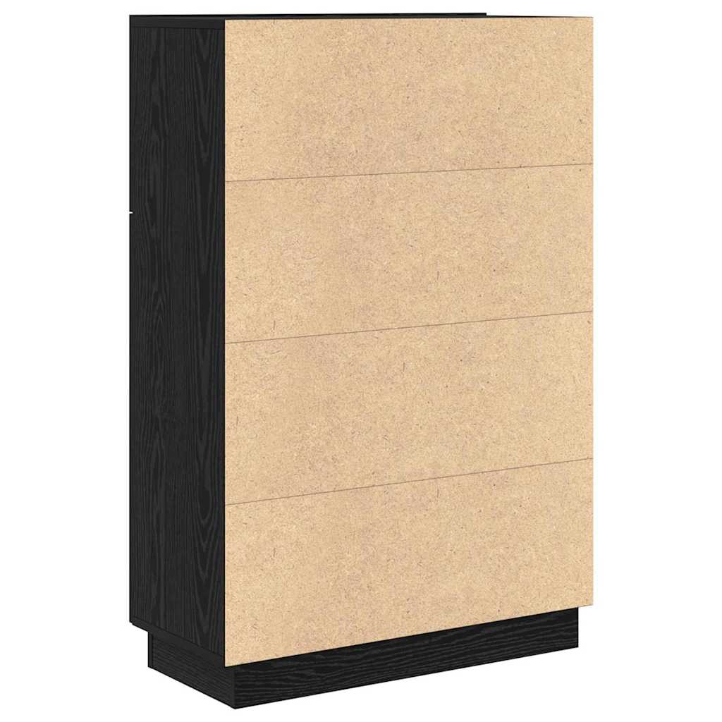 Desk Black Oak 71.5 x 31.5 x 106.5 cm Engineered Wood