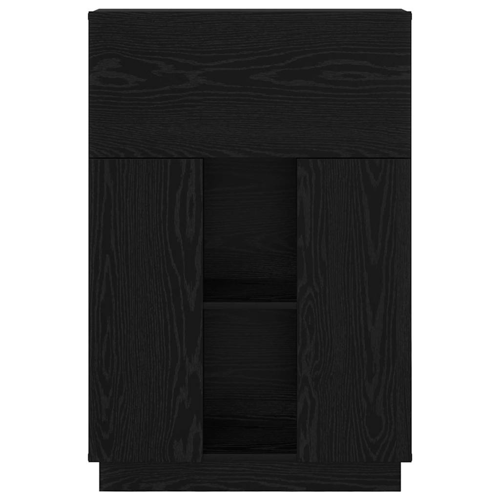 Desk Black Oak 71.5 x 31.5 x 106.5 cm Engineered Wood