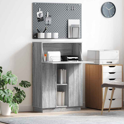 Desk Grey Sonoma Engineered Wood 71.5 x 31.5 x 106.5 cm