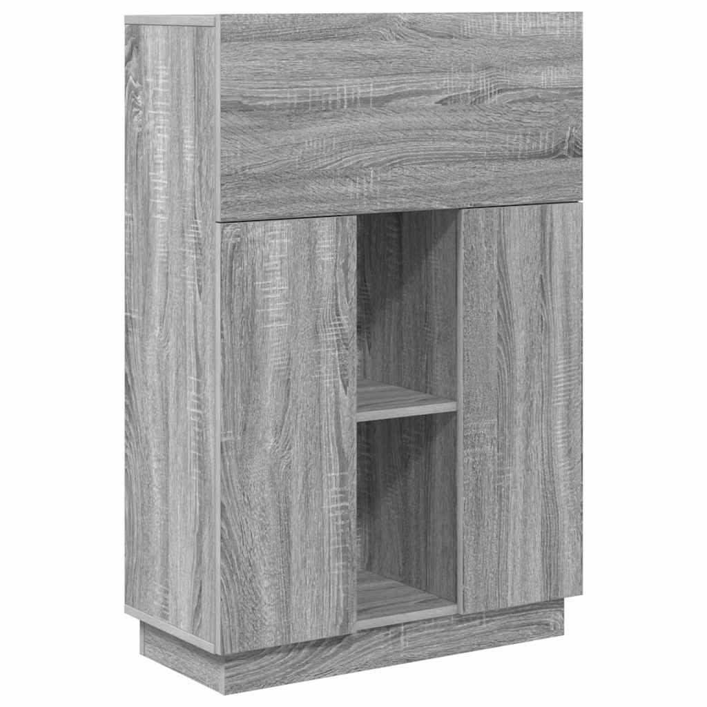 Desk Grey Sonoma Engineered Wood 71.5 x 31.5 x 106.5 cm