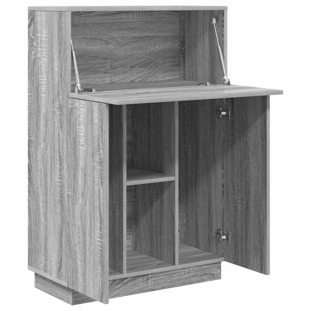Desk Grey Sonoma Engineered Wood 71.5 x 31.5 x 106.5 cm