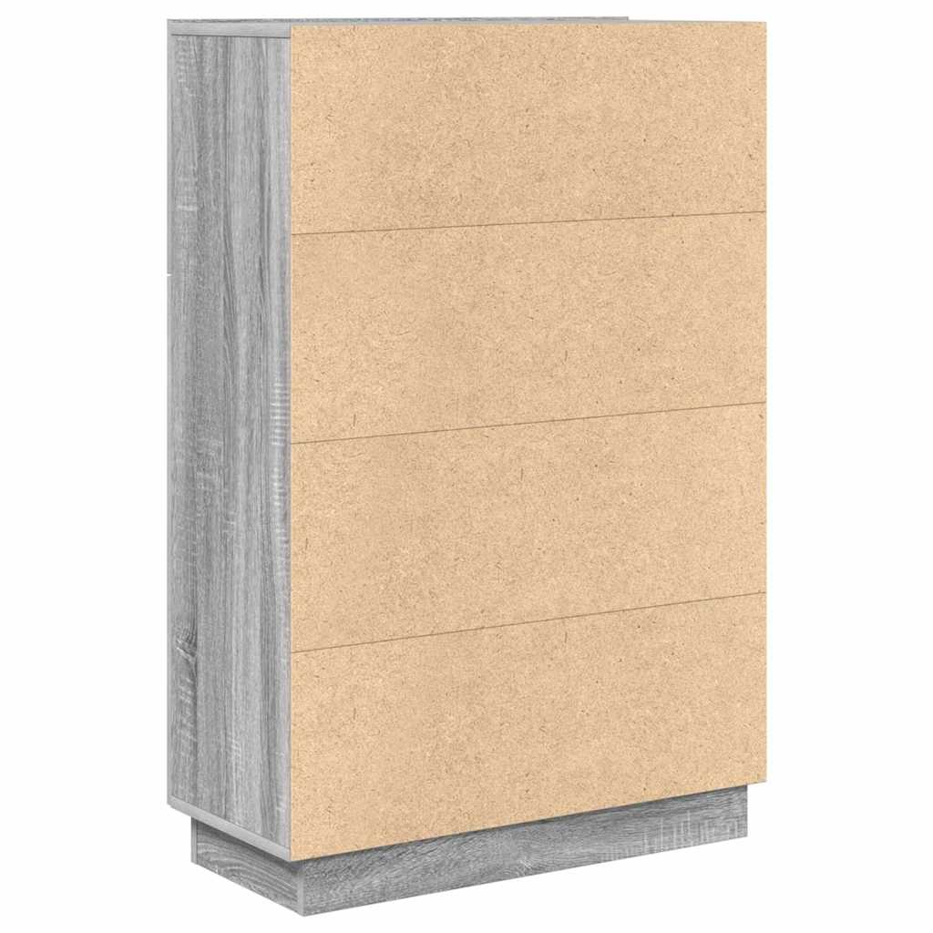 Desk Grey Sonoma Engineered Wood 71.5 x 31.5 x 106.5 cm