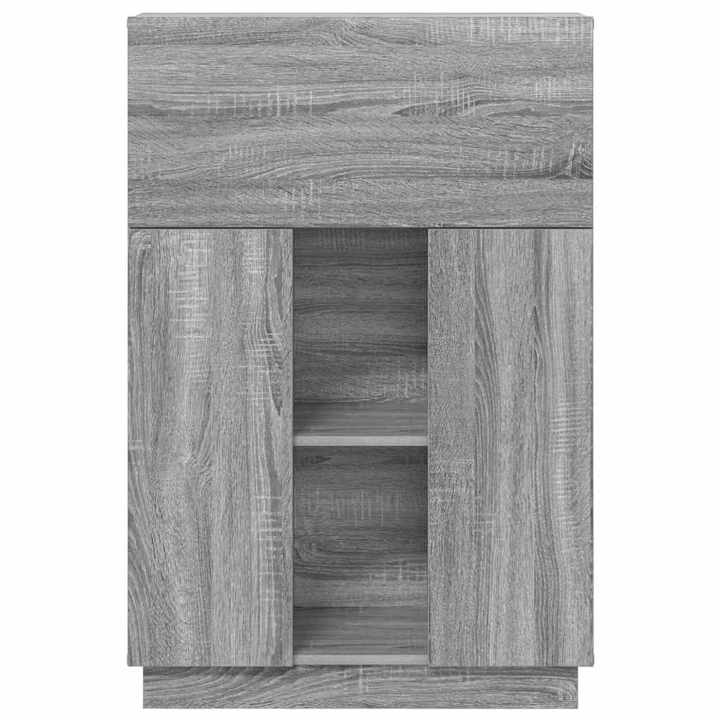 Desk Grey Sonoma Engineered Wood 71.5 x 31.5 x 106.5 cm