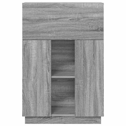 Desk Grey Sonoma Engineered Wood 71.5 x 31.5 x 106.5 cm