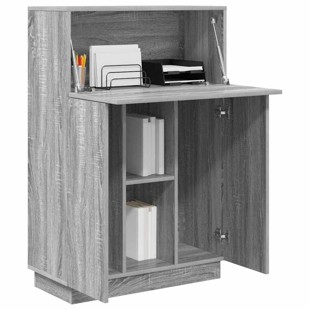 Desk Grey Sonoma Engineered Wood 71.5 x 31.5 x 106.5 cm