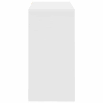 Desk with Drawer White 90 x 37.5 x 75 cm Engineered Wood