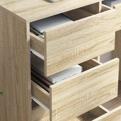 Desk with Drawer Sonoma Oak 90 x 37.5 x 75 cm Engineered Wood