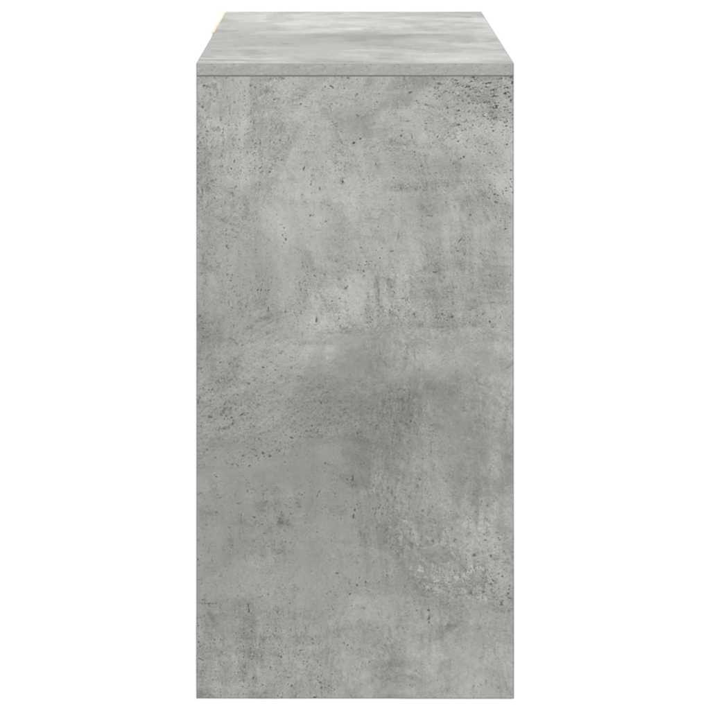 Desk Concrete Grey 90 x 37.5 x 75 cm Engineered Wood