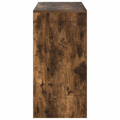 Desk with Drawer Smoked Oak 90 x 37.5 x 75 cm Engineered Wood