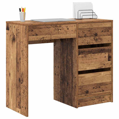 Desk with Drawer Old Wood 90 x 37.5 x 75 cm Engineered Wood