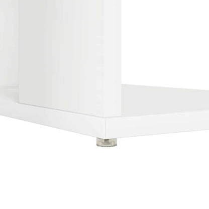 Desk White Engineered Wood 130 x 50.5 x 75 cm