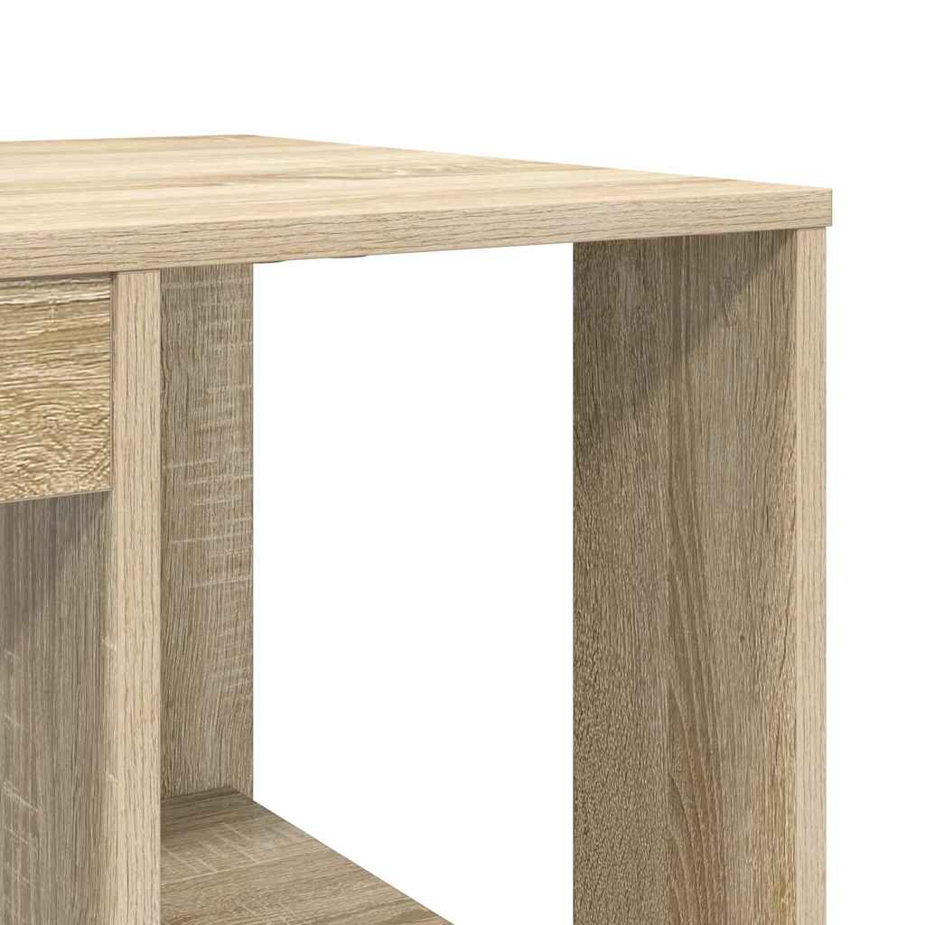 Desk Sonoma Oak Engineered Wood 130 x 50.5 x 75 cm