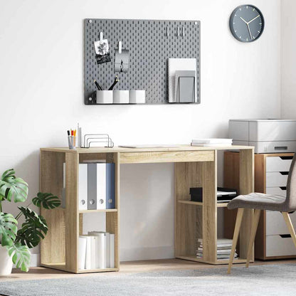 Desk Sonoma Oak Engineered Wood 130 x 50.5 x 75 cm