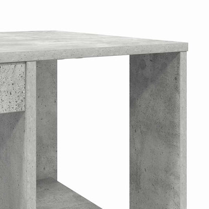 Desk Concrete Grey 130 x 50.5 x 75 cm Engineered Wood