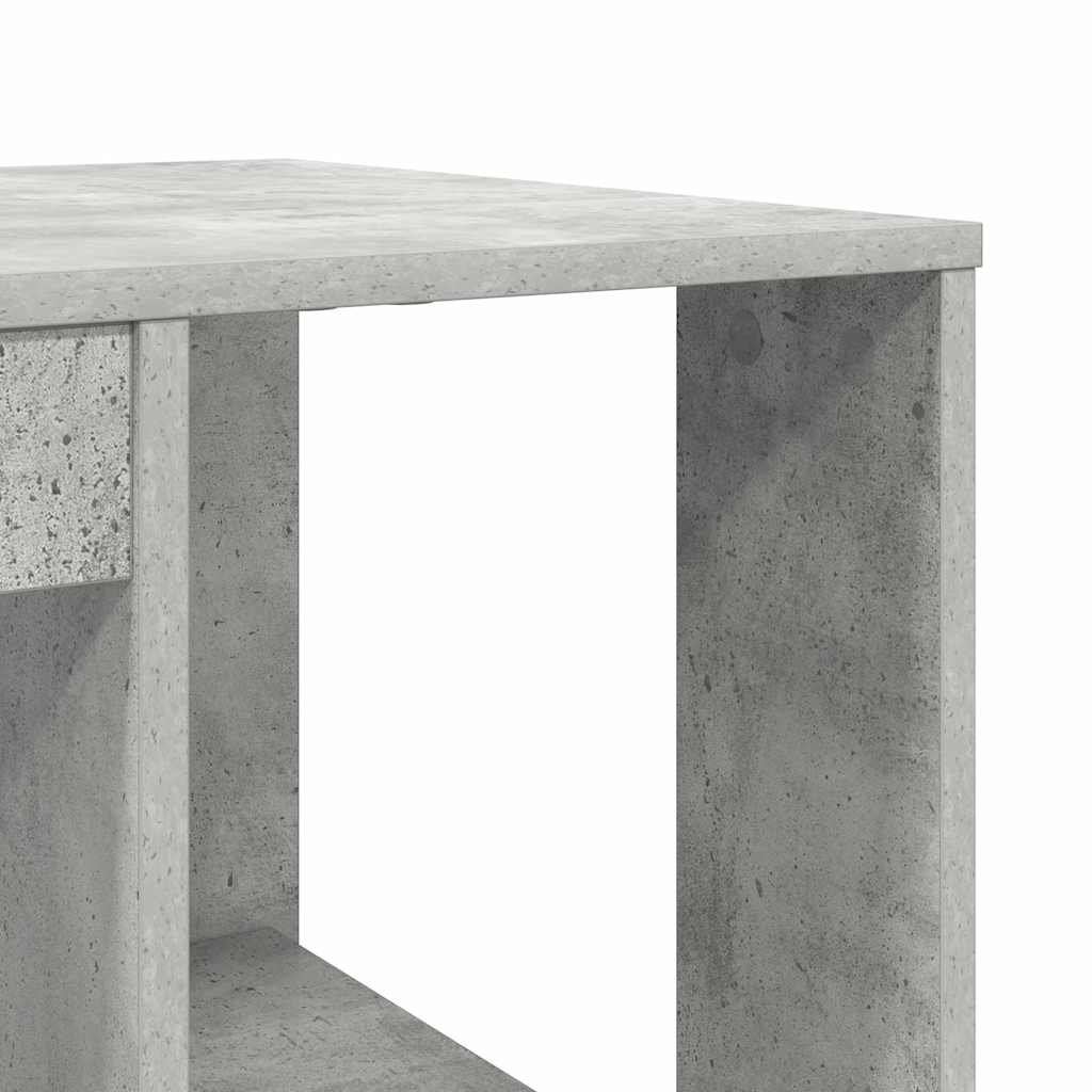 Desk Concrete Grey Engineered Wood 130 x 50.5 x 75 cm