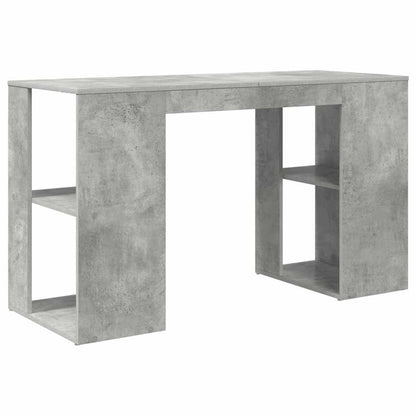 Desk Concrete Grey Engineered Wood 130 x 50.5 x 75 cm