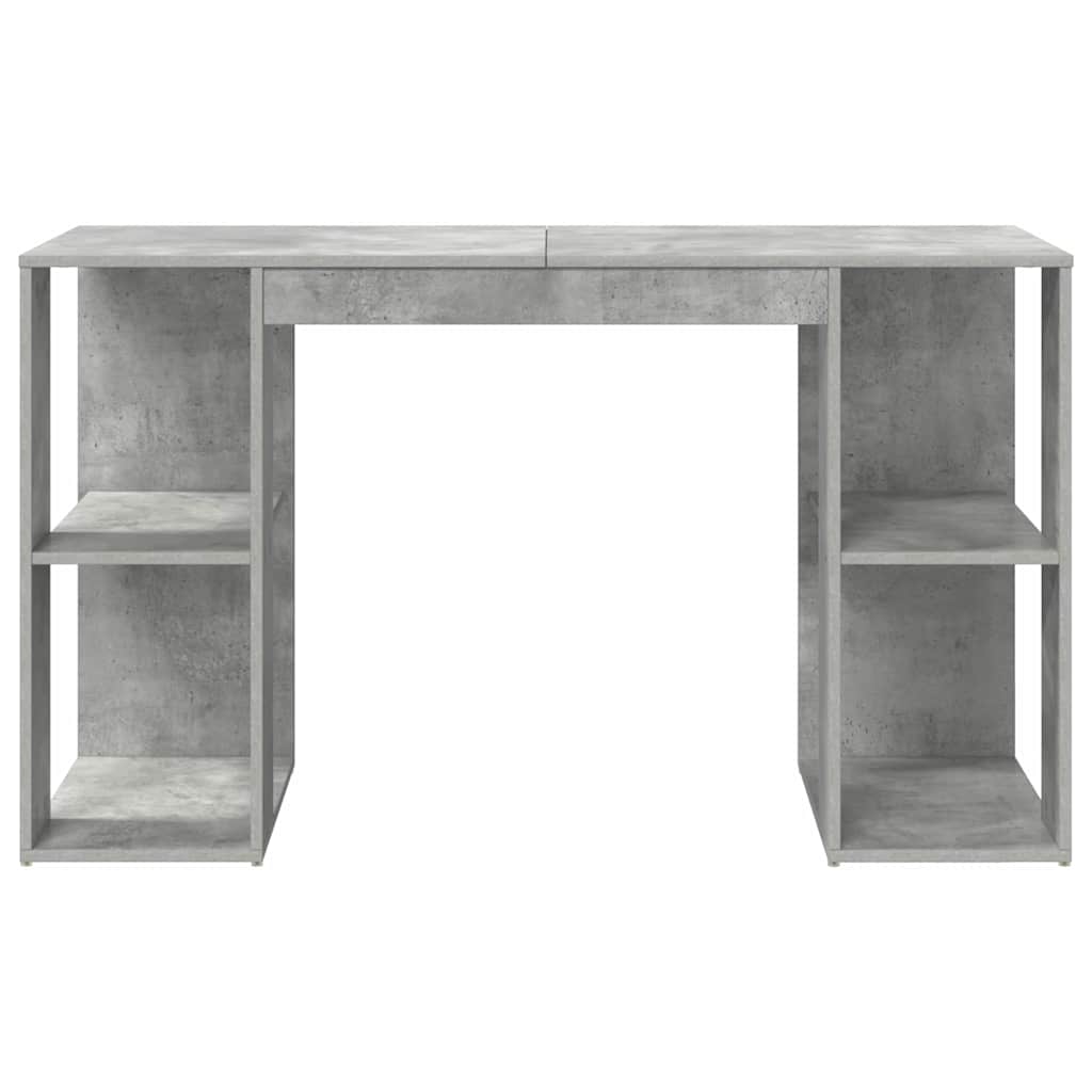 Desk Concrete Grey Engineered Wood 130 x 50.5 x 75 cm