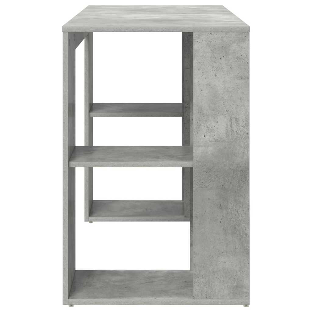 Desk Concrete Grey Engineered Wood 130 x 50.5 x 75 cm