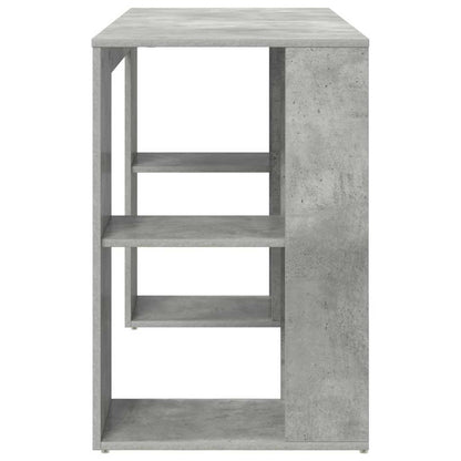Desk Concrete Grey Engineered Wood 130 x 50.5 x 75 cm
