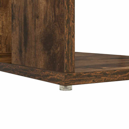 Desk Smoked Oak Engineered Wood 130 x 50.5 x 75 cm