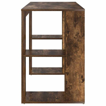 Desk Smoked Oak Engineered Wood 130 x 50.5 x 75 cm
