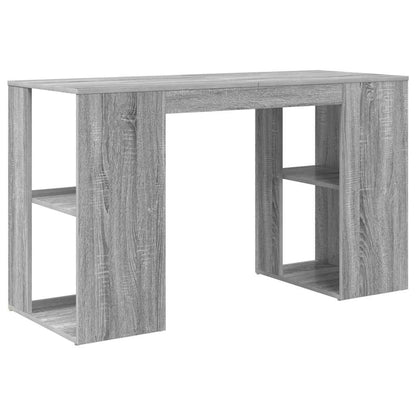 Desk Grey Sonoma Engineered Wood 130 x 50.5 x 75 cm