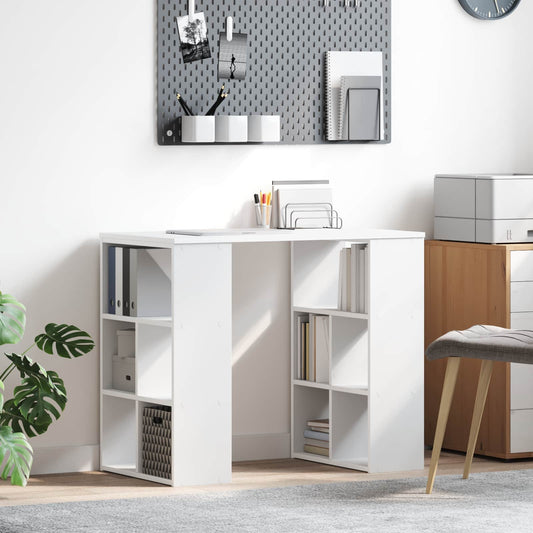 Desk White Engineered Wood 90 x 50 x 75 cm