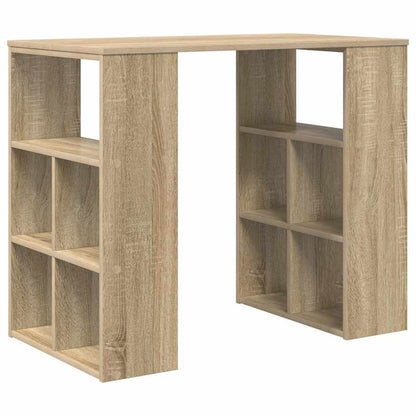Desk with Shelf Sonoma Oak 90 x 50 x 75 cm Engineered Wood
