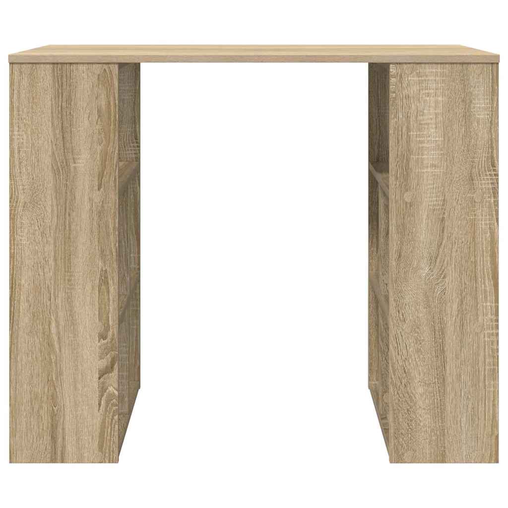 Desk with Shelf Sonoma Oak 90 x 50 x 75 cm Engineered Wood