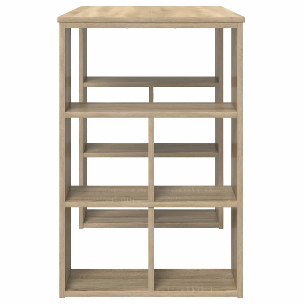 Desk with Shelf Sonoma Oak 90 x 50 x 75 cm Engineered Wood