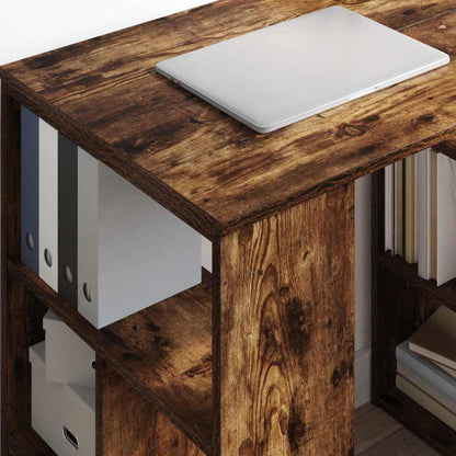 Desk Smoked Oak Engineered Wood 90 x 50 x 75 cm
