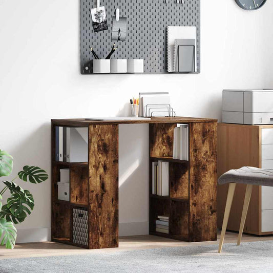 Desk Smoked Oak Engineered Wood 90 x 50 x 75 cm