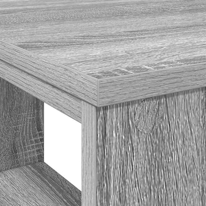 Desk with Shelf Grey Sonoma 90 x 50 x 75 cm Engineered Wood