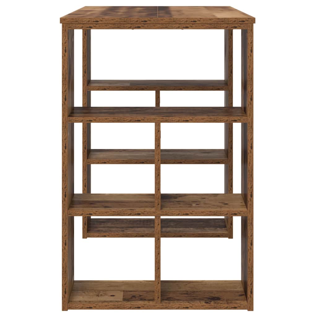 Desk with Shelf Old Wood 90 x 50 x 75 cm Engineered Wood