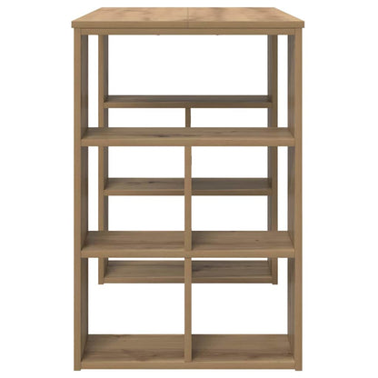 Desk with Shelf Artisan Oak 90 x 50 x 75 cm Engineered Wood