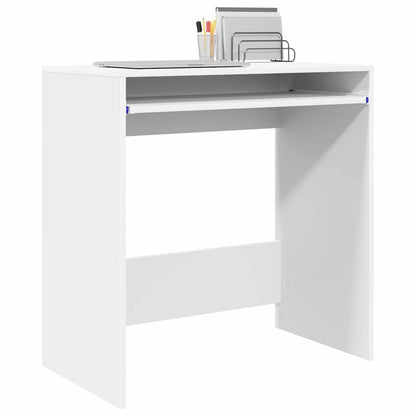 Desk with Drawer White 77.5 x 43 x 79 cm Engineered Wood