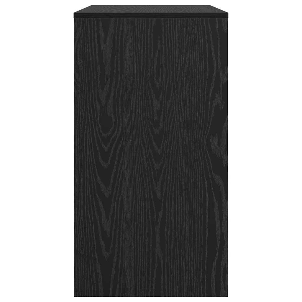 Desk with Drawer Black Oak 77.5 x 43 x 79 cm Engineered Wood