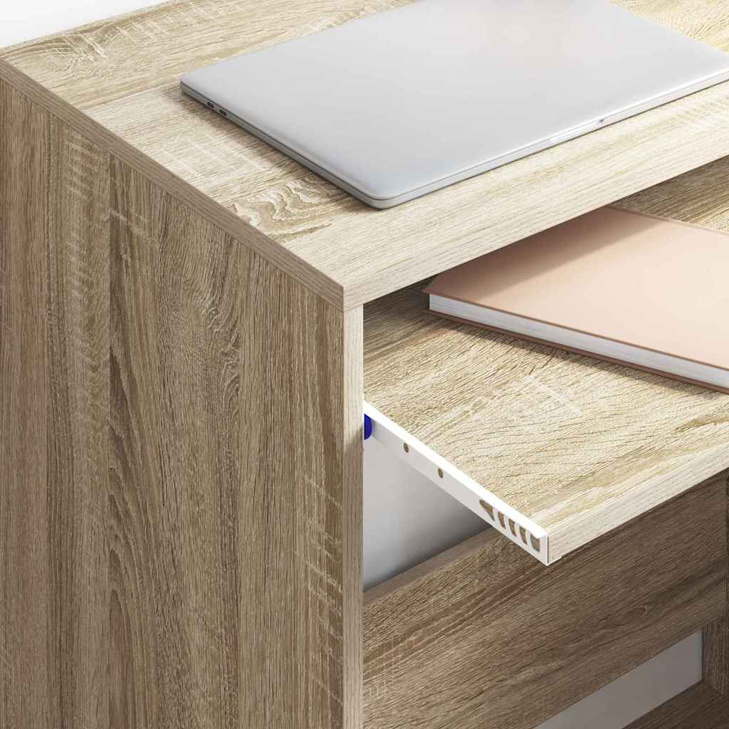 Desk with Drawer Sonoma Oak 77.5 x 43 x 79 cm Engineered Wood
