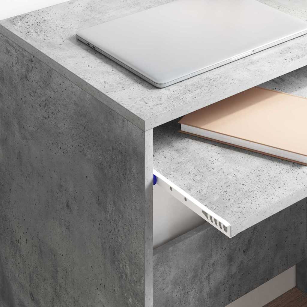 Desk Concrete Grey 77.5 x 43 x 79 cm Engineered Wood