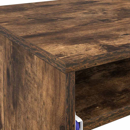 Desk with Drawer Smoked Oak 77.5 x 43 x 79 cm Engineered Wood