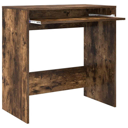 Desk with Drawer Smoked Oak 77.5 x 43 x 79 cm Engineered Wood