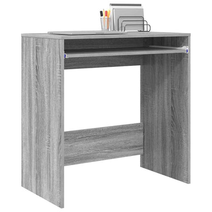 Desk with Drawer Grey Sonoma 77.5 x 43 x 79 cm Engineered Wood