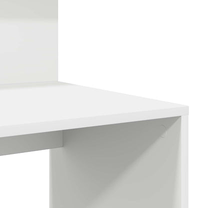 Desk White Engineered Wood 90 x 48 x 101.5 cm