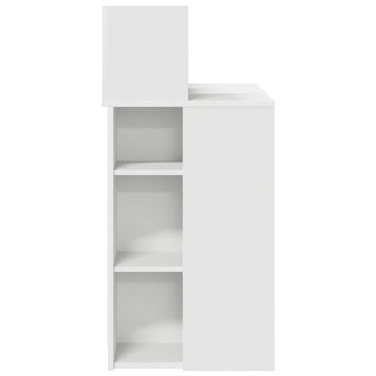 Desk White Engineered Wood 90 x 48 x 101.5 cm