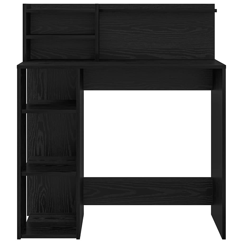 Desk Black Oak Engineered Wood 90 x 48 x 101.5 cm