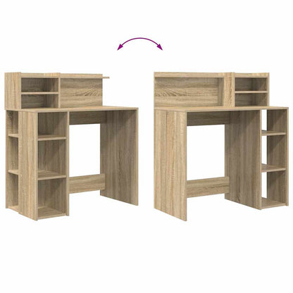 Desk Sonoma Oak Engineered Wood 90 x 48 x 101.5 cm