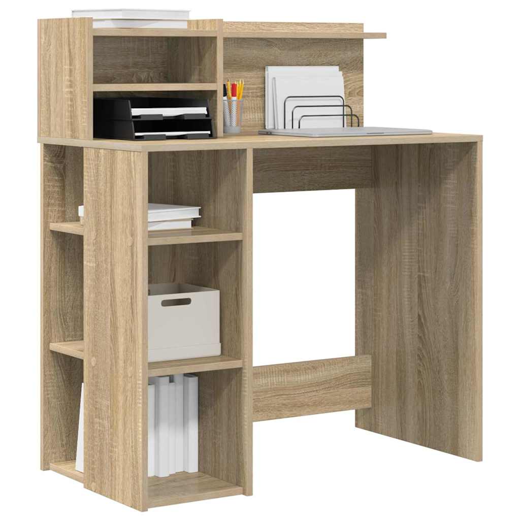 Desk Sonoma Oak Engineered Wood 90 x 48 x 101.5 cm