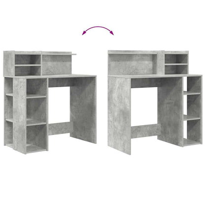 Desk Concrete Grey Engineered Wood 90 x 48 x 101.5 cm